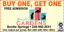 Special Coupon Offer for Wonder Gardens